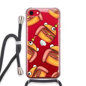 Hamburger: iPhone SE 2020 Transparant Hoesje met koord