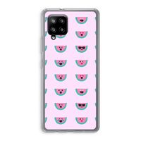 Smiley watermeloenprint: Samsung Galaxy A42 5G Transparant Hoesje