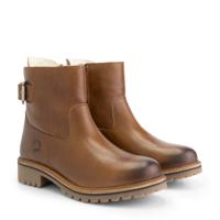 Travelin&apos; Women - zipper boot - Cognac - Maat 42