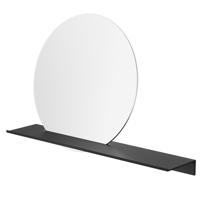 Geesa Leev Planchet 60 cm met spiegel Zwart