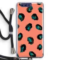 Pink Cheetah: Honor 9 Transparant Hoesje met koord