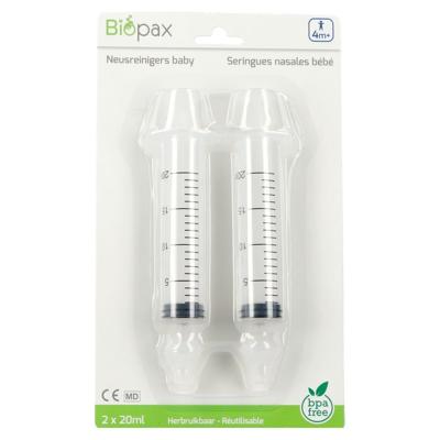 Biopax Neusreiniger Baby 4m+ 2x20ml + 2 Neusstuk.