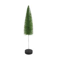 Countryfield kerstboom op voet glitter groen 28 cm | 12 stuks