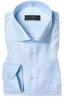 John Miller Modern Fit Overhemd blauw, Effen