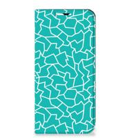 Samsung Galaxy A23 | Bookcase | Cracks Blue