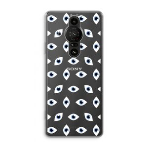 Eyes pattern: Sony Xperia Pro-I Transparant Hoesje