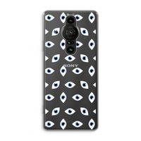 Eyes pattern: Sony Xperia Pro-I Transparant Hoesje
