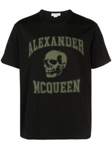 Alexander McQueen t-shirt en coton à logo imprimé - Noir