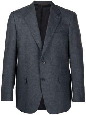 Canali blazer à design tissé - Bleu