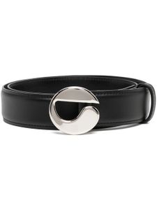 Coperni ceinture en cuir à boucle logo - Noir