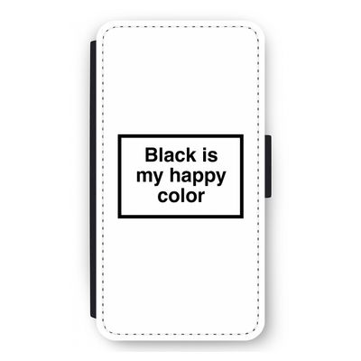 Black is my happy color: iPhone 12 mini Flip Hoesje