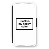 Black is my happy color: iPhone 12 mini Flip Hoesje
