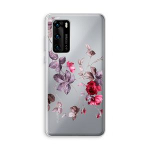 Mooie bloemen: Huawei P40 Transparant Hoesje
