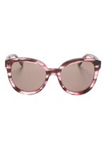 Gucci Eyewear lunettes de soleil à monture papillon - Rose - thumbnail