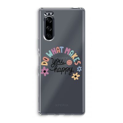 Happy days: Sony Xperia 5 Transparant Hoesje