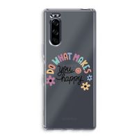 Happy days: Sony Xperia 5 Transparant Hoesje
