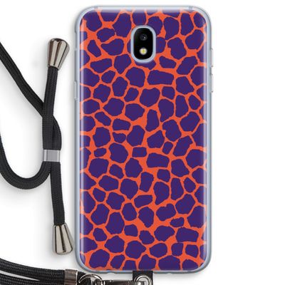 Purple Giraffe: Samsung Galaxy J5 (2017) Transparant Hoesje met koord