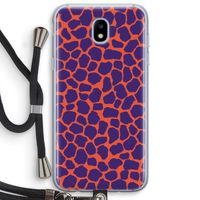 Purple Giraffe: Samsung Galaxy J5 (2017) Transparant Hoesje met koord