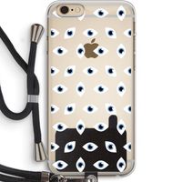 Eyes pattern: iPhone 6 PLUS / 6S PLUS Transparant Hoesje met koord