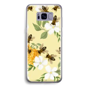 No flowers without bees: Samsung Galaxy S8 Transparant Hoesje