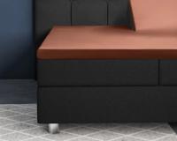 Primaviera Deluxe Splittopper Satijn Hoeslaken Bruin 180 x 220 cm