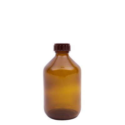 Blockland Medicijnfles bruin gedopt 300ml/28mm