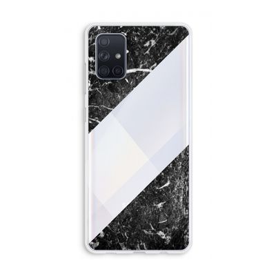 Zwart marmer: Galaxy A71 Transparant Hoesje