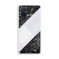 Zwart marmer: Galaxy A71 Transparant Hoesje