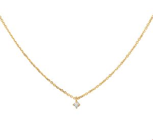 TFT Collier Geelgoud Diamant 0.05ct H SI 1,25 mm x 45 cm