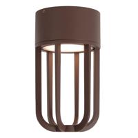 Lucide WELLS - Plafonnière Binnen/Buiten - Ø 10 cm - LED - 1x8W 2700K - IP54 - Roest bruin | Essential