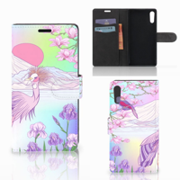 Sony Xperia XZ | Sony Xperia XZs | Telefoonhoesje | Met pasjeshouder | Bird