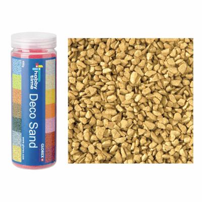 Decoratie zand/kiezels - goud - 500gr - zandkorrels - mini steentjes - 2 tot 6 mm