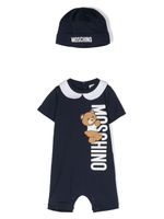 Moschino Kids pyjama à motif Teddy Bear - Bleu