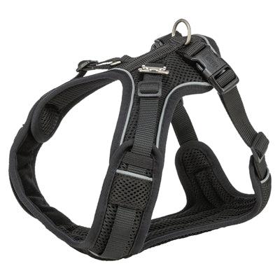 Trixie hondentuig premium flexmesh brede borst zwart
