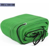 Aanhanger/aanhangwagen net - met elastiek - groen - 350 x 180 cm