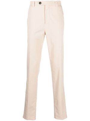 Brunello Cucinelli pantalon chino à taille mi-haute - Tons neutres