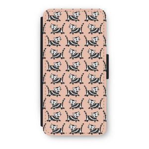 Zwarte poes: iPhone 8 Flip Hoesje