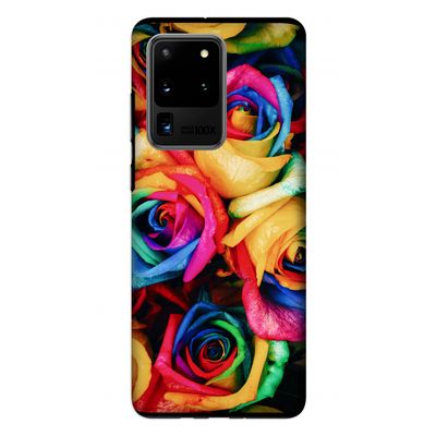 Neon bloemen: Samsung Galaxy S20 Ultra Tough Case