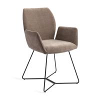 Jesper Home Eetkamerstoel 'Misaki' Beehive Black, kleur Mocha Mist