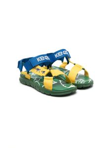 Kenzo Kids sandales colour block à attache scratch - Vert