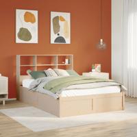 Bedframe zonder matras massief grenenhout 140x200 cm