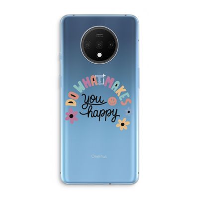 Happy days: OnePlus 7T Transparant Hoesje