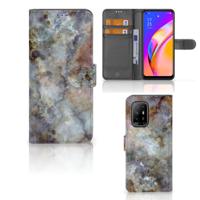 OPPO Reno5 Z | A94 5G | Bookcase | Marmer Grijs