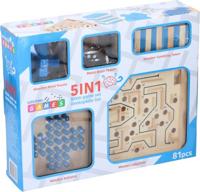 Bongers Speelgoed Denkspellen 5in1, 81dlg.