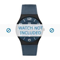 Horlogeband Danish Design IQ22Q1106 Leder Blauw 24mm - thumbnail