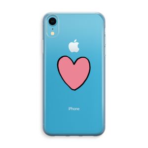 Hartje: iPhone XR Transparant Hoesje