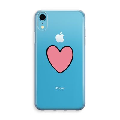 Hartje: iPhone XR Transparant Hoesje