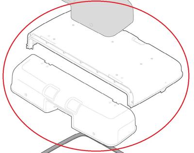 GIVI TRK33N / TRK46N Bovenschaal, Onderschaal & deksel voor koffers op de moto, Z2073CBM