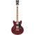 D&apos;Angelico Premier Mini DC Burnt Red semi-akoestische gitaar