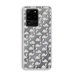 Zwanen: Samsung Galaxy S20 Ultra Transparant Hoesje